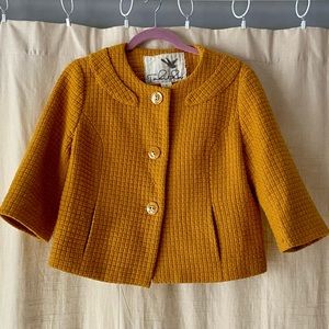 Anthropologie Vintage-style, cropped Tabitha jacket